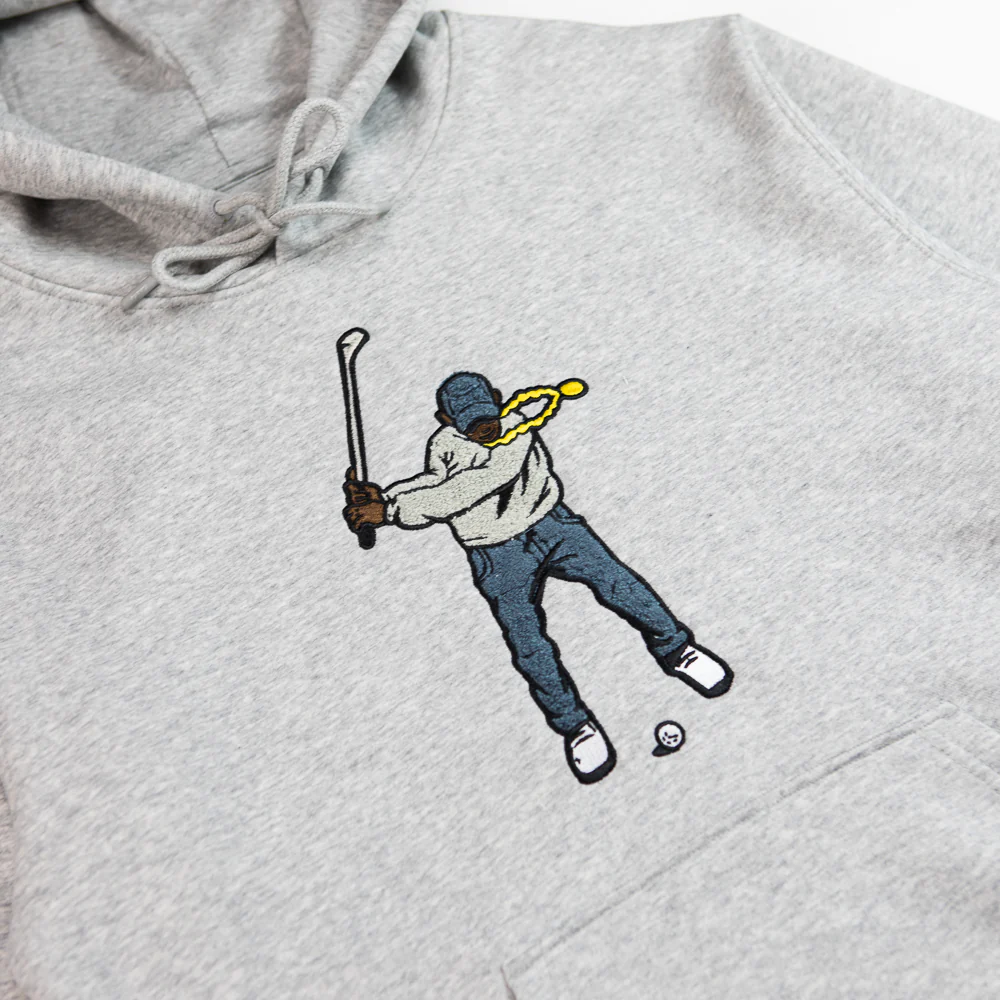 Core Fleece Hoodie Swingman (Heather Grey) - Image 2