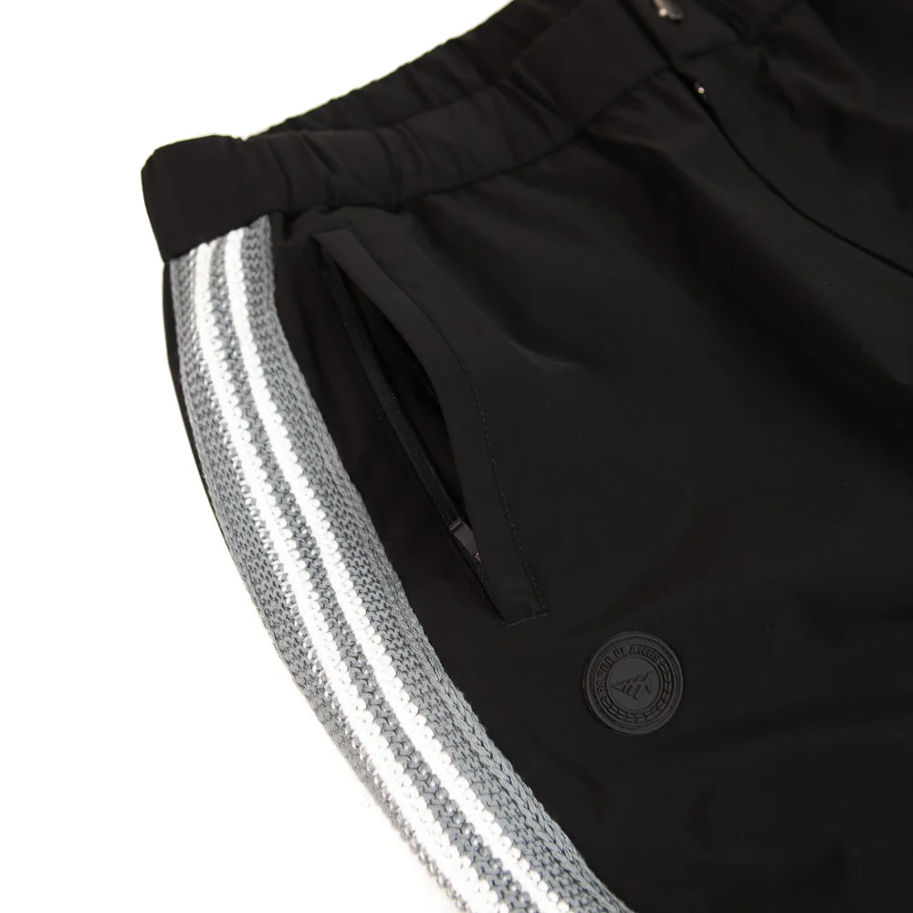 Crochet Panel Pant (Black) - Image 2