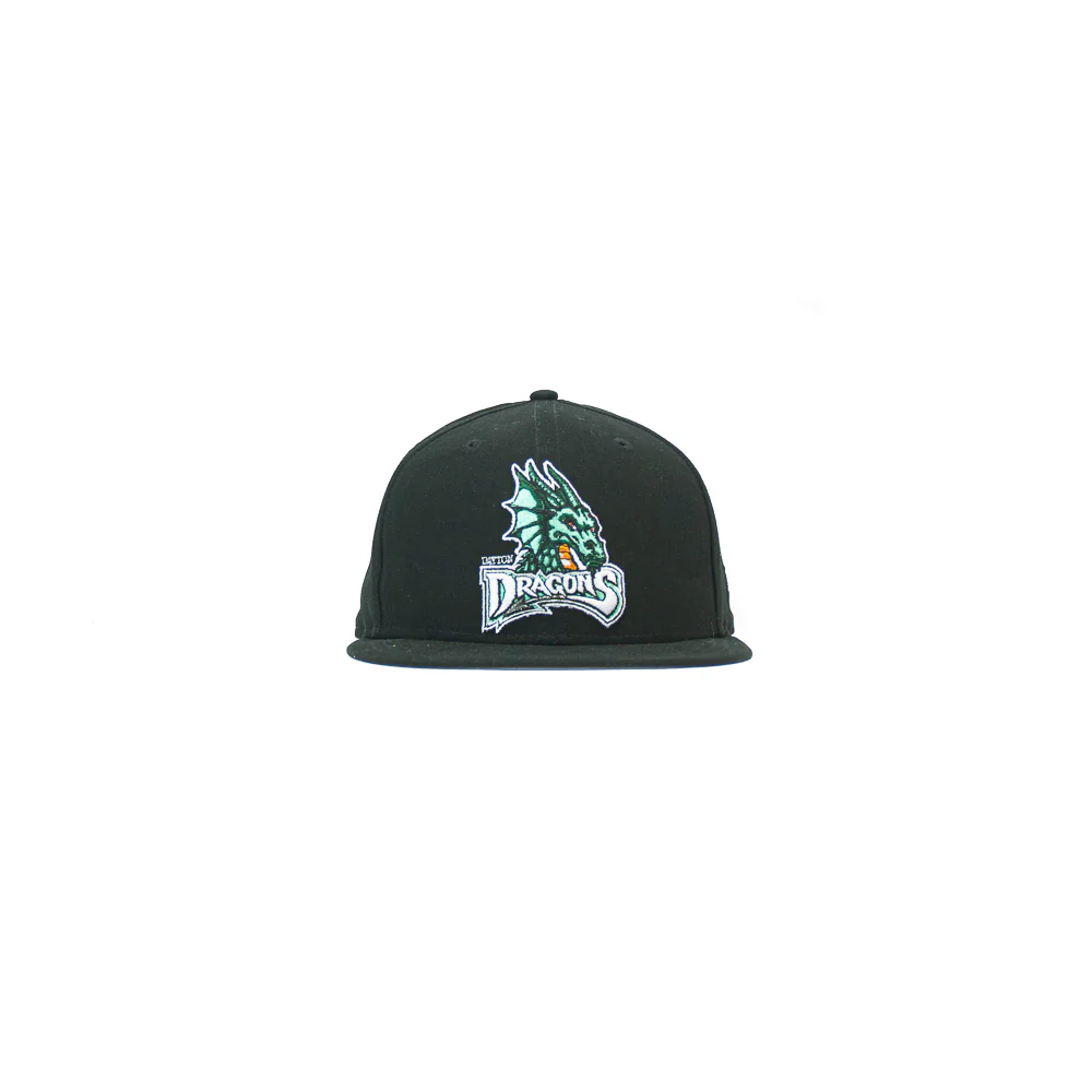 Dayton Dragons Fitted Cap (Black Canvas/ Seafoam)
