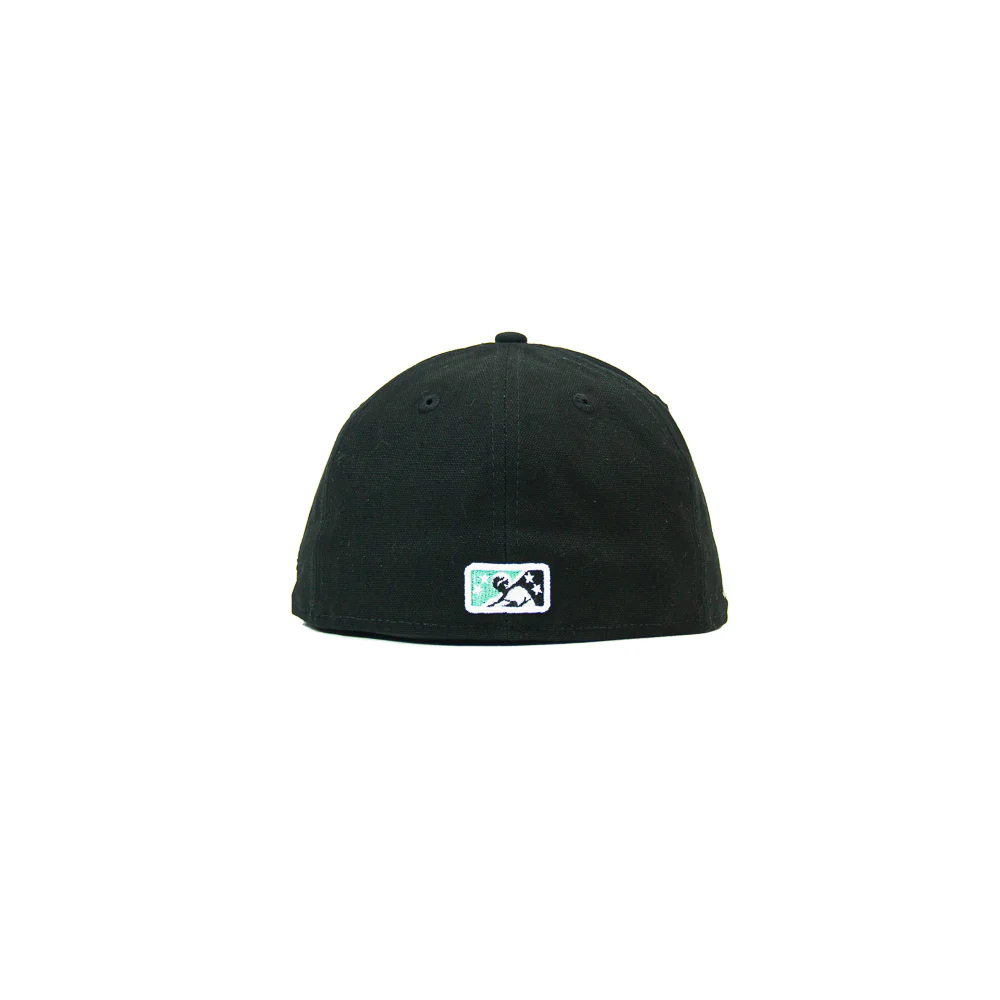 Dayton Dragons Fitted Cap (Black Canvas/ Seafoam) - Image 2