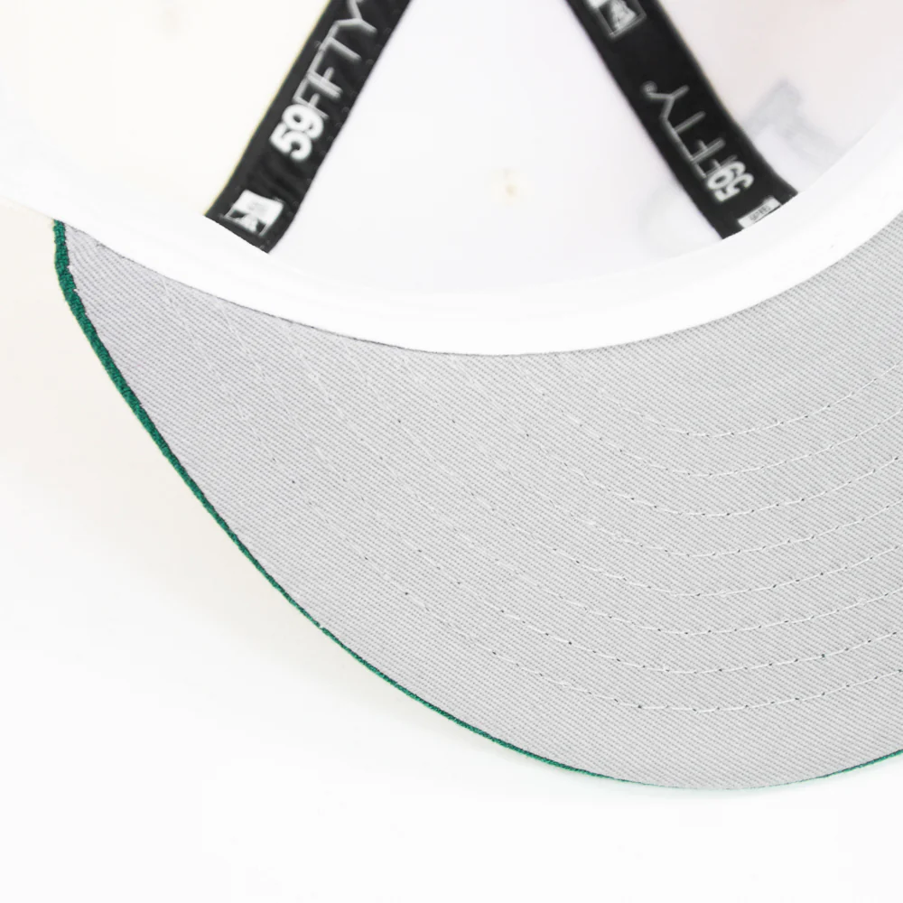 Dayton Dragons Midwest League Fitted Cap (Chrome/ Green) - Image 4