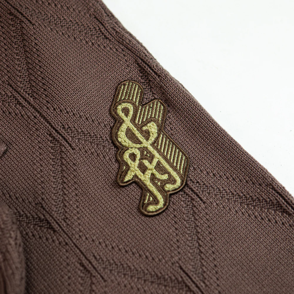 Diamond Knit Pant (Brown) - Image 2
