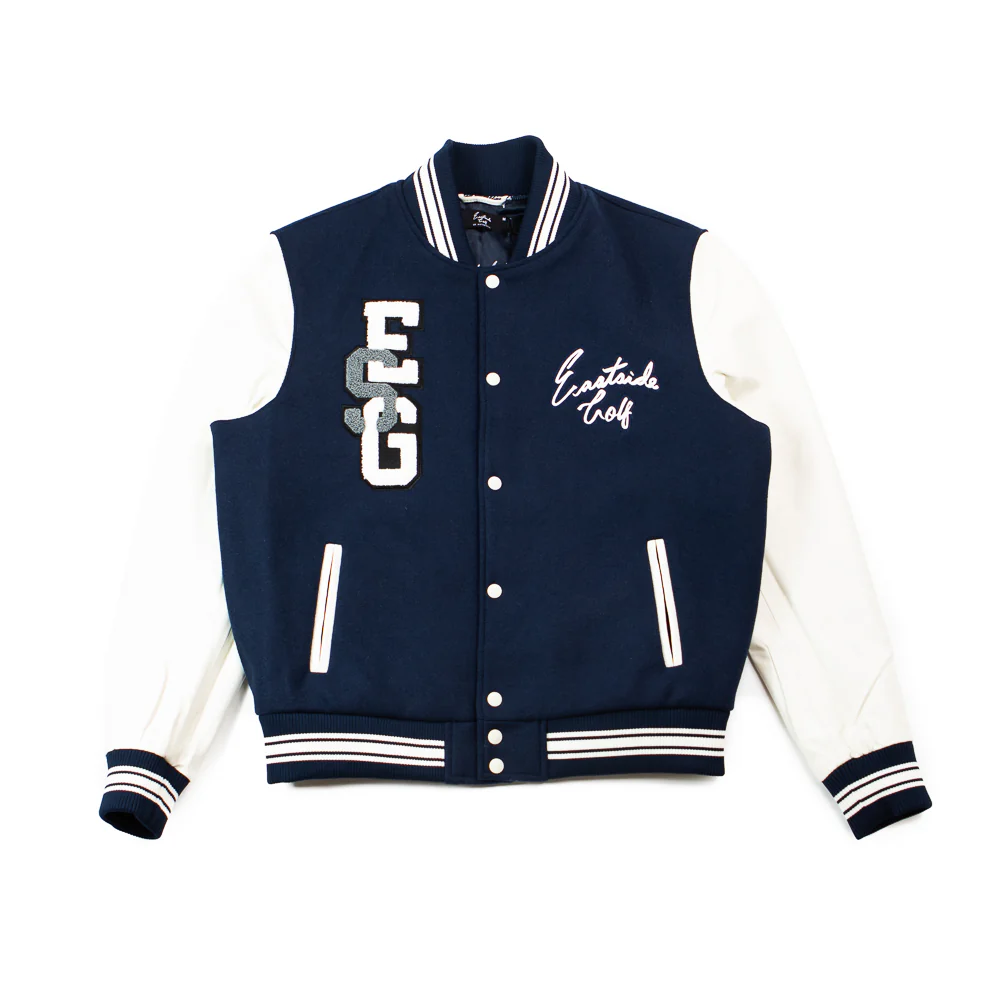 Eastside Golf Men's Varsity Jacket (Midnight/White)