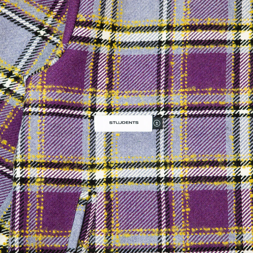 Fitzroy Flannel Jacket (Purple) - Image 4