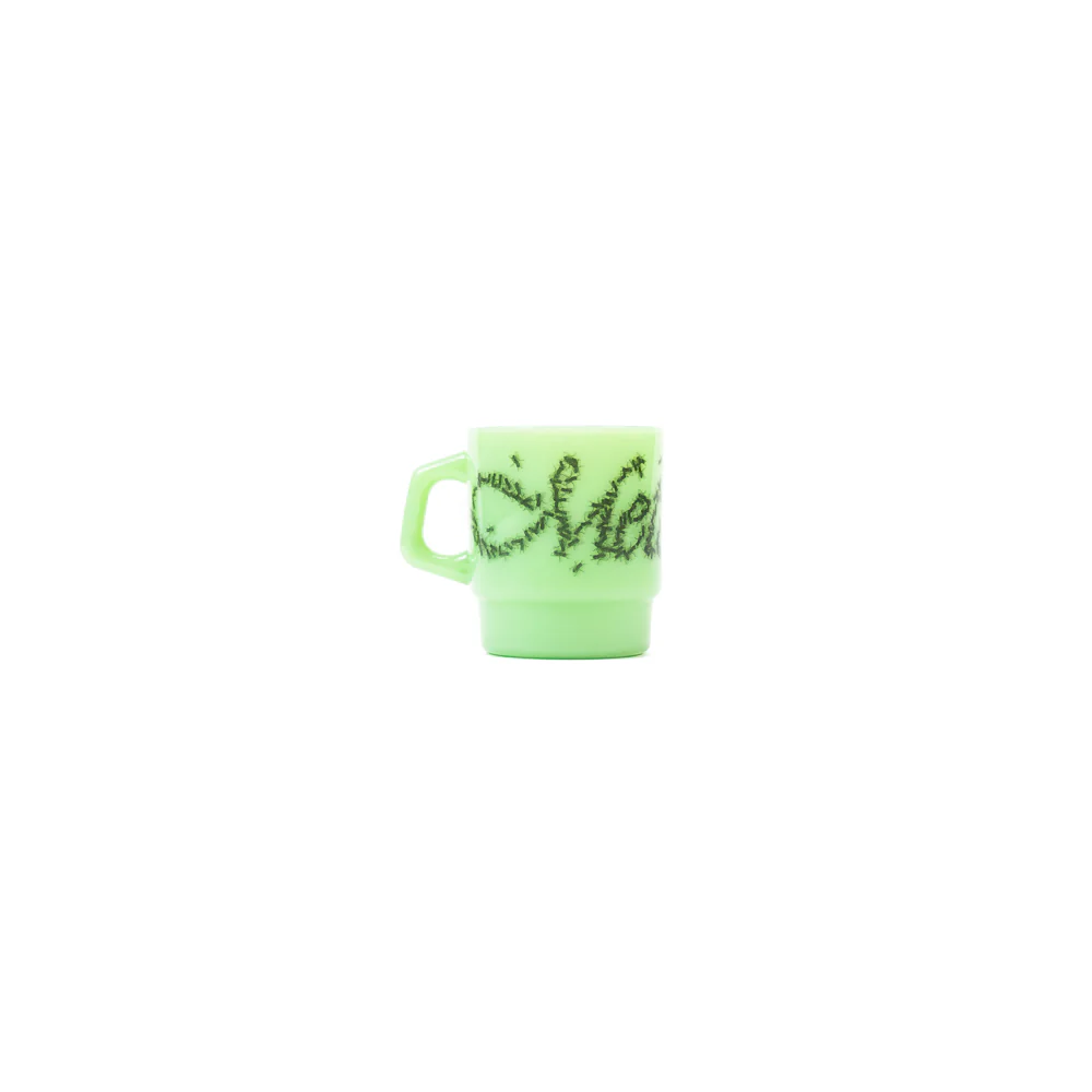 Flies Milk Glass Mug (Jade)