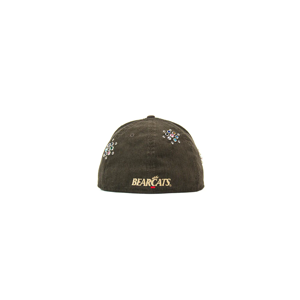 Gemstone Cincinnati Bearcats Mascot Fitted Cap (Brown Corduroy) - Image 2