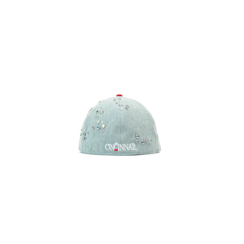 Gemstone Cincinnati Bearcats Vault Fitted Cap (Denim) - Image 2