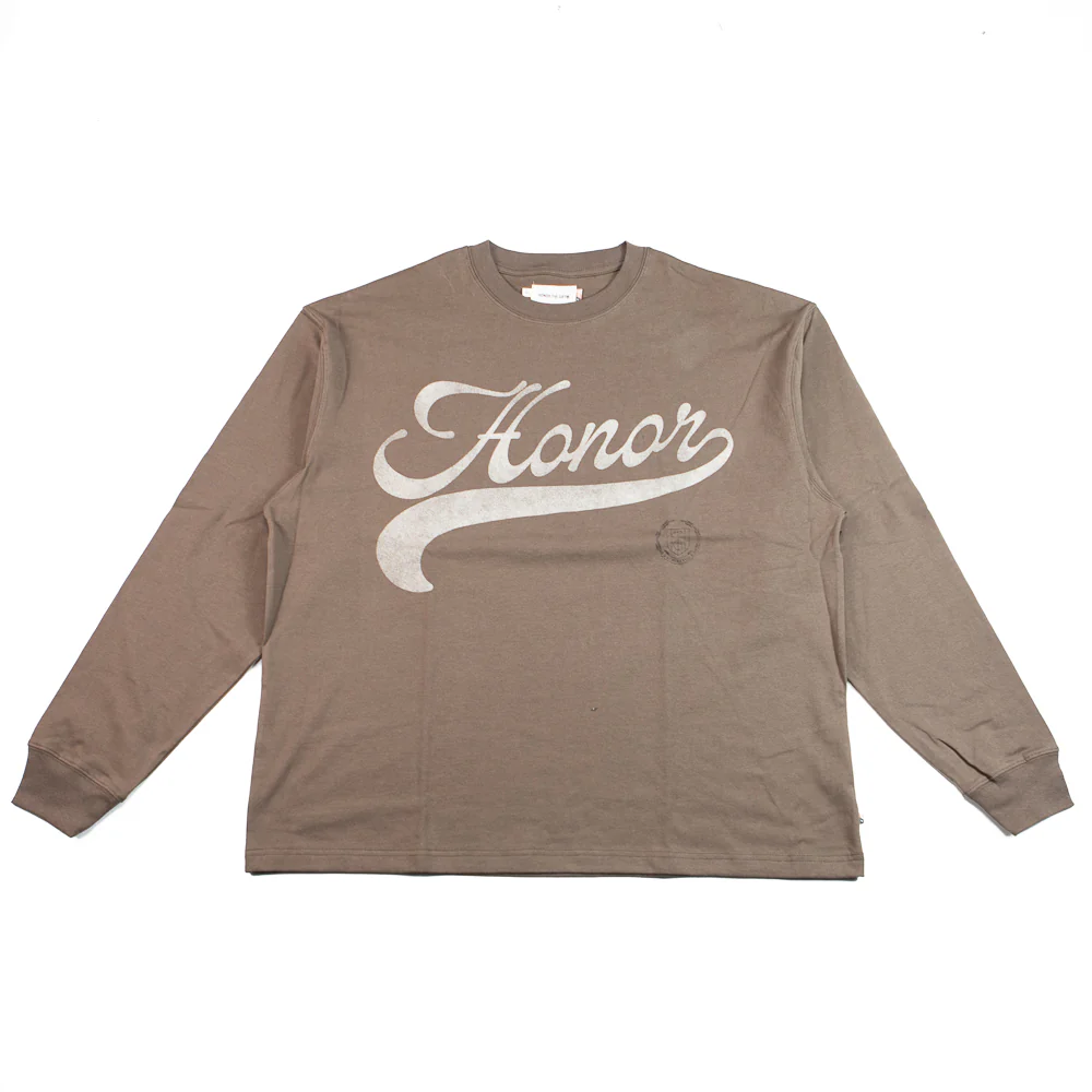 Holiday Script LS Tee (Grey)