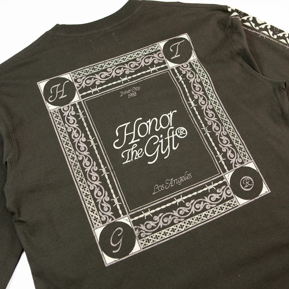 HTG Pattern LS Tee (Black) - Image 2