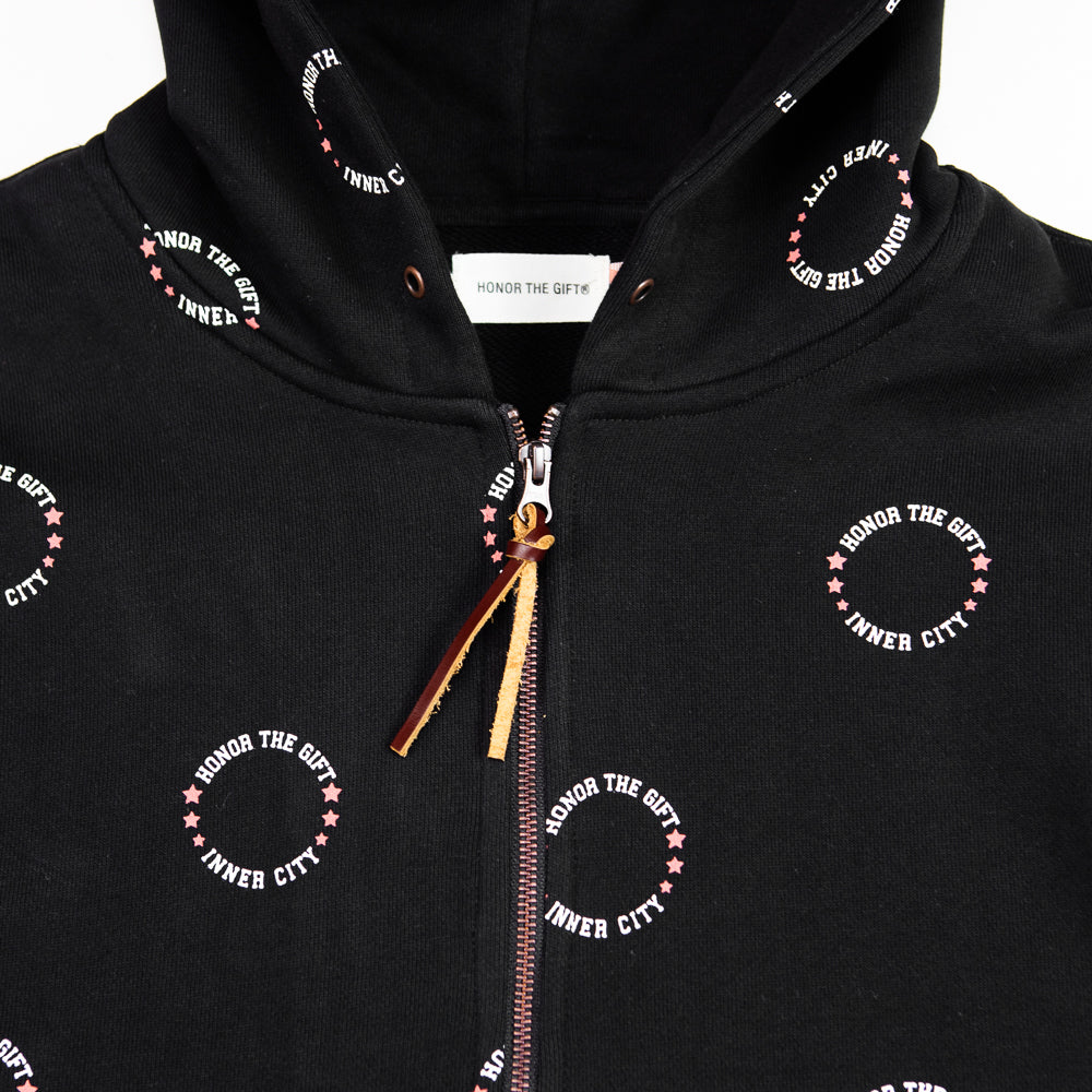 HTG Zip-Up Hoodie (Black) - Image 2