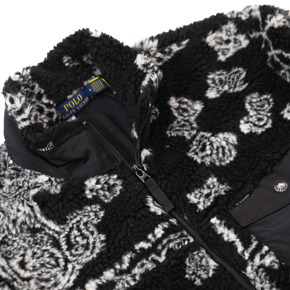Jacquard Hi-Pile Fleece Full-Zip Jacket (Yukon Patchwork) - Image 2