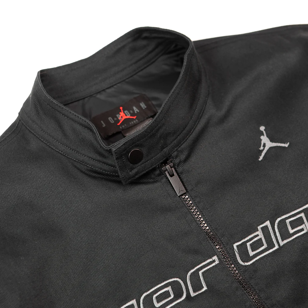 Jordan Brooklyn Motorsport Jacket (Black/Iron Grey) - Image 2