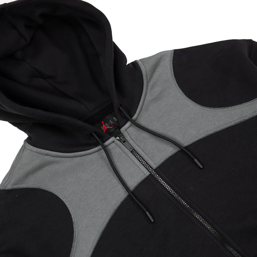 Jordan Oversized Full Zip Hoodie (Black) - Image 2