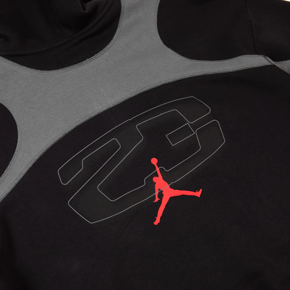 Jordan Oversized Full Zip Hoodie (Black) - Image 4