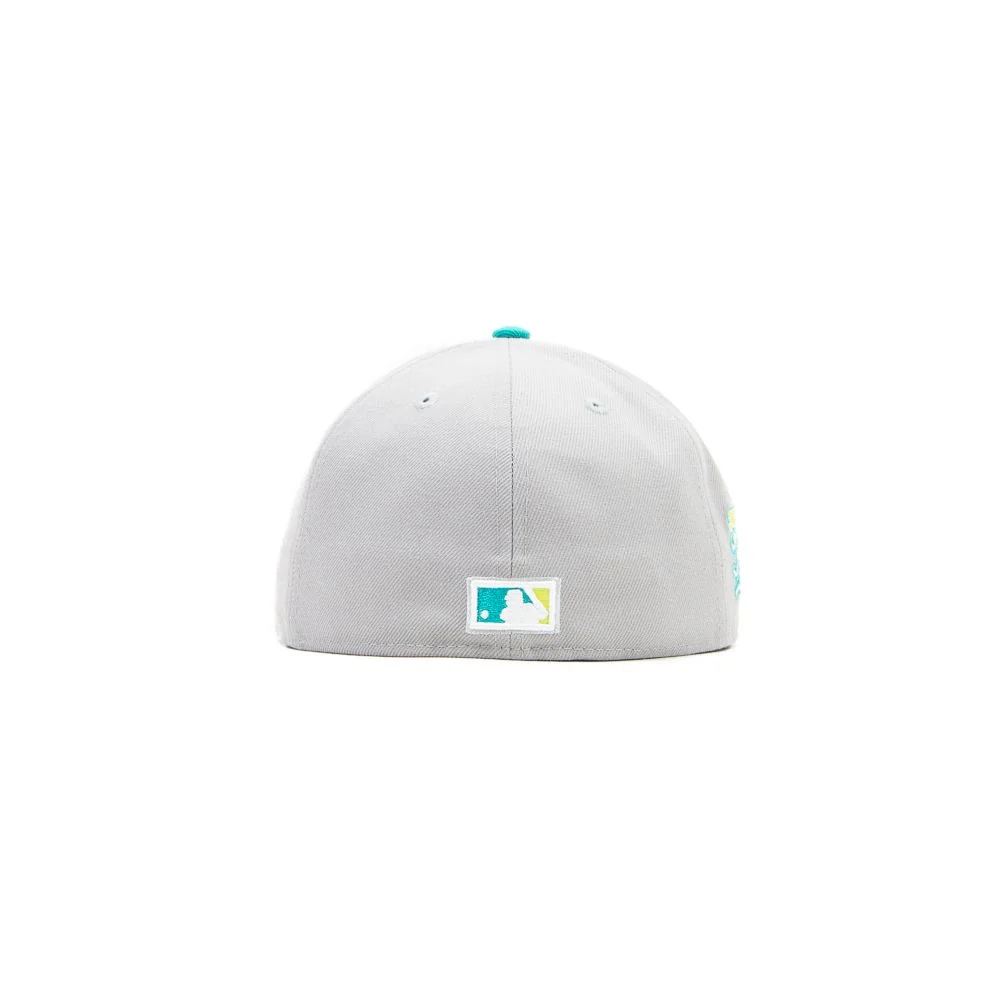 Kansas City Royals 1985 World Series Fitted Cap (Grey/Teal) - Image 2