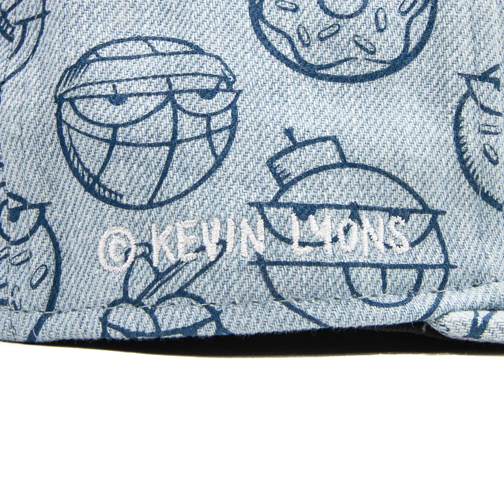Kevin Lyons Basketball Fitted Cap (Washed Denim) - Image 2