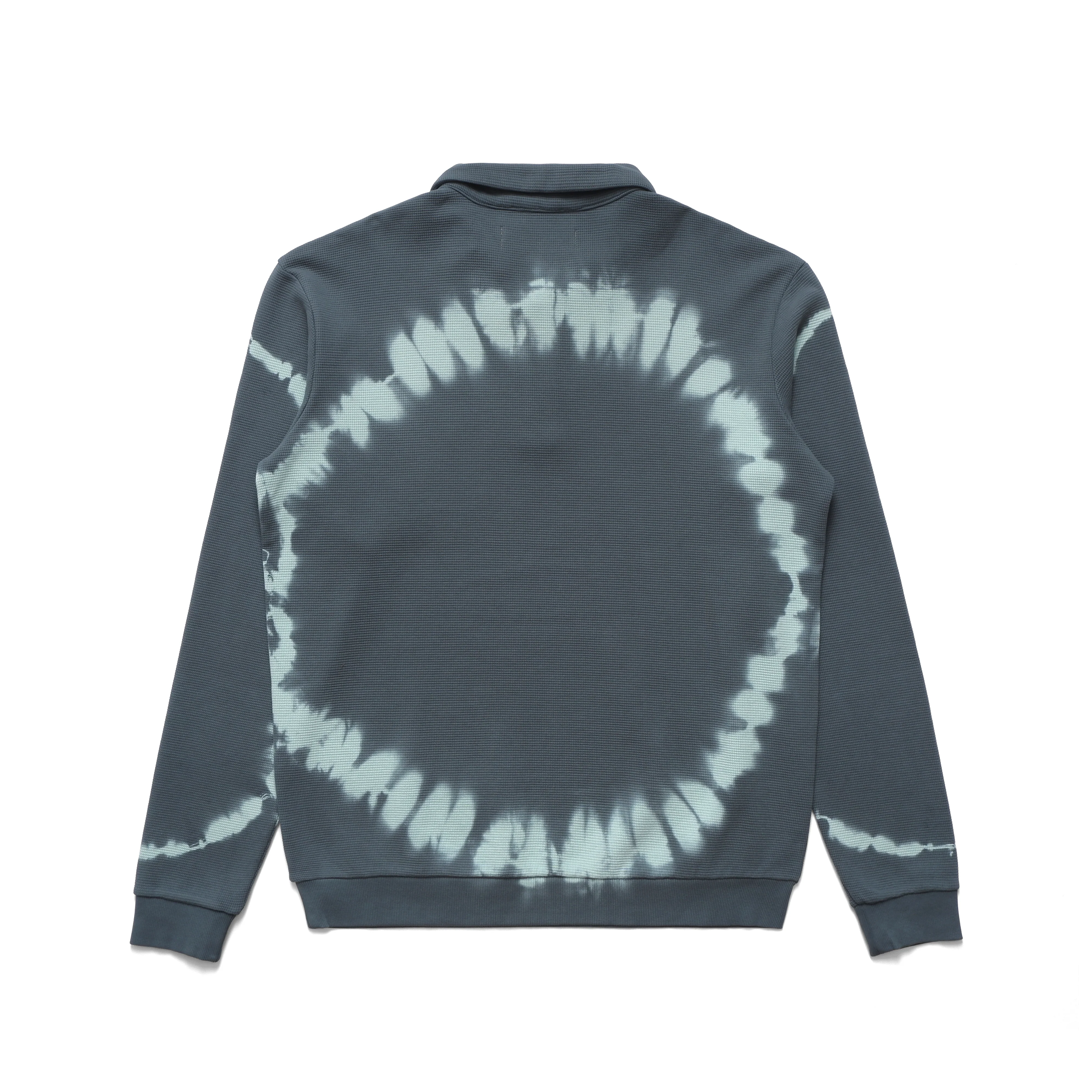 Mini Metal Logo Longsleeve Thermal Polo (Marine) - Image 2