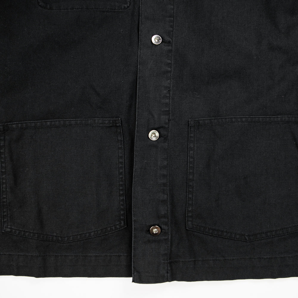 NSW Men's Unlined Chore Coat (Black/White) - Image 2
