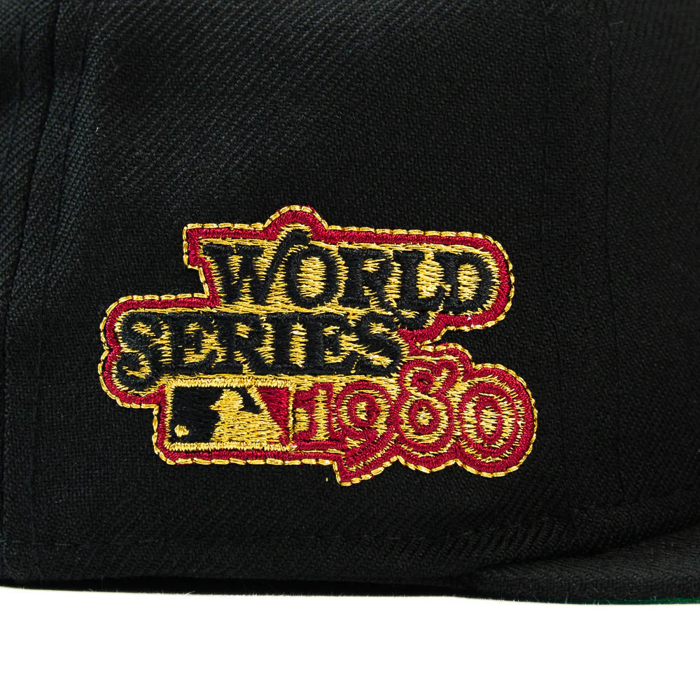 Philadelphia Phillies Fitted Cap (Black) - Image 2
