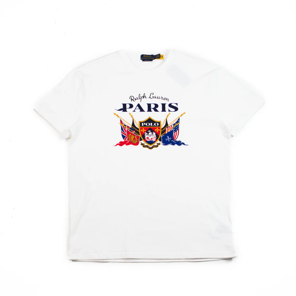 Polo Classic Fit Jersey Graphic T-Shirt (Classic Oxford White)