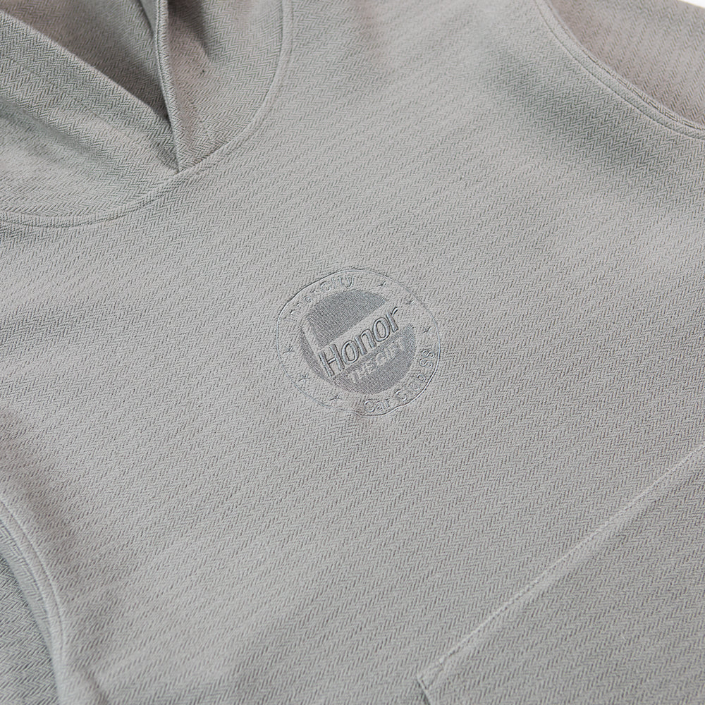 Race Herringbone Hoodie (Stone) - Image 2