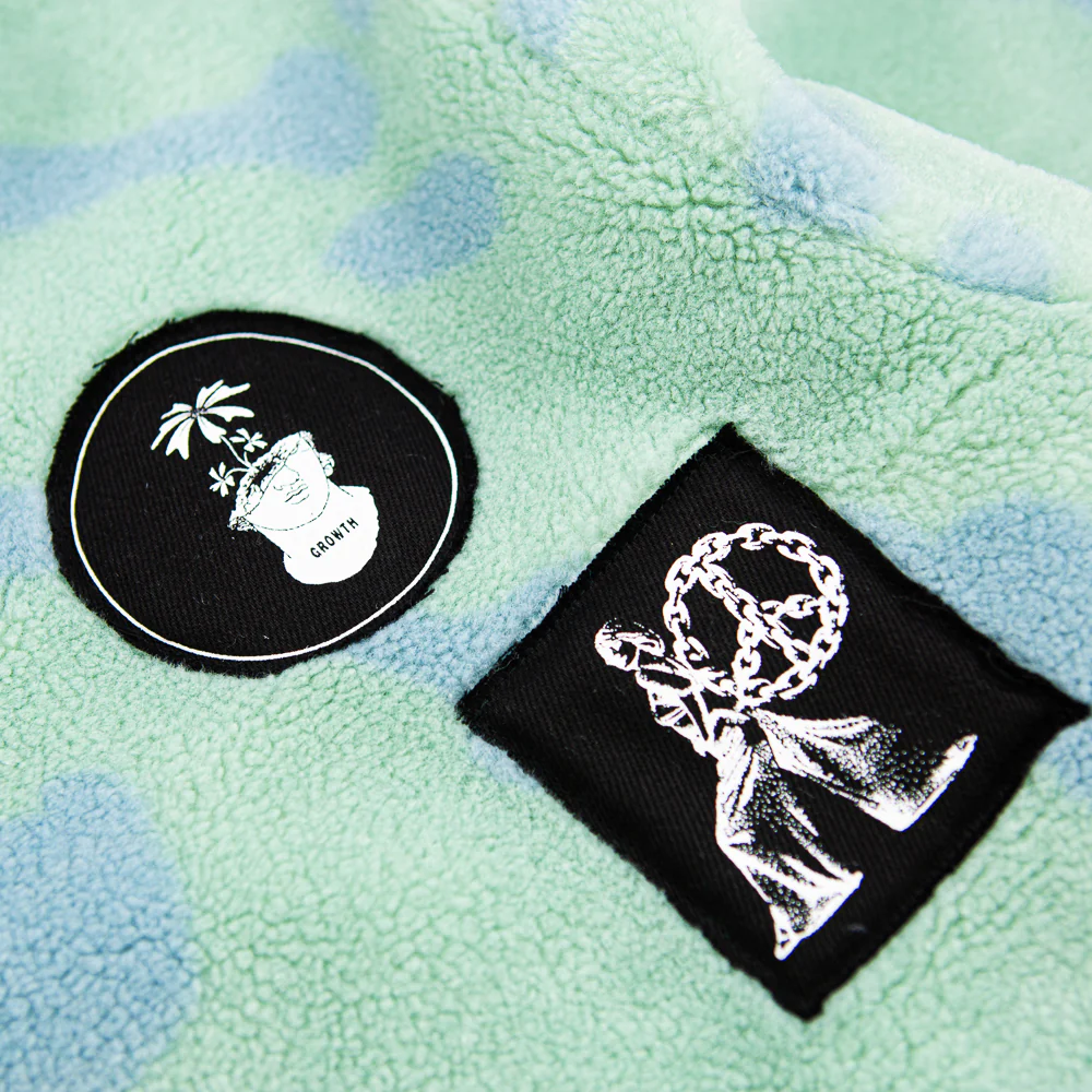 Sherpa Dyed Patch Hoodie (Tie Dye) - Image 2