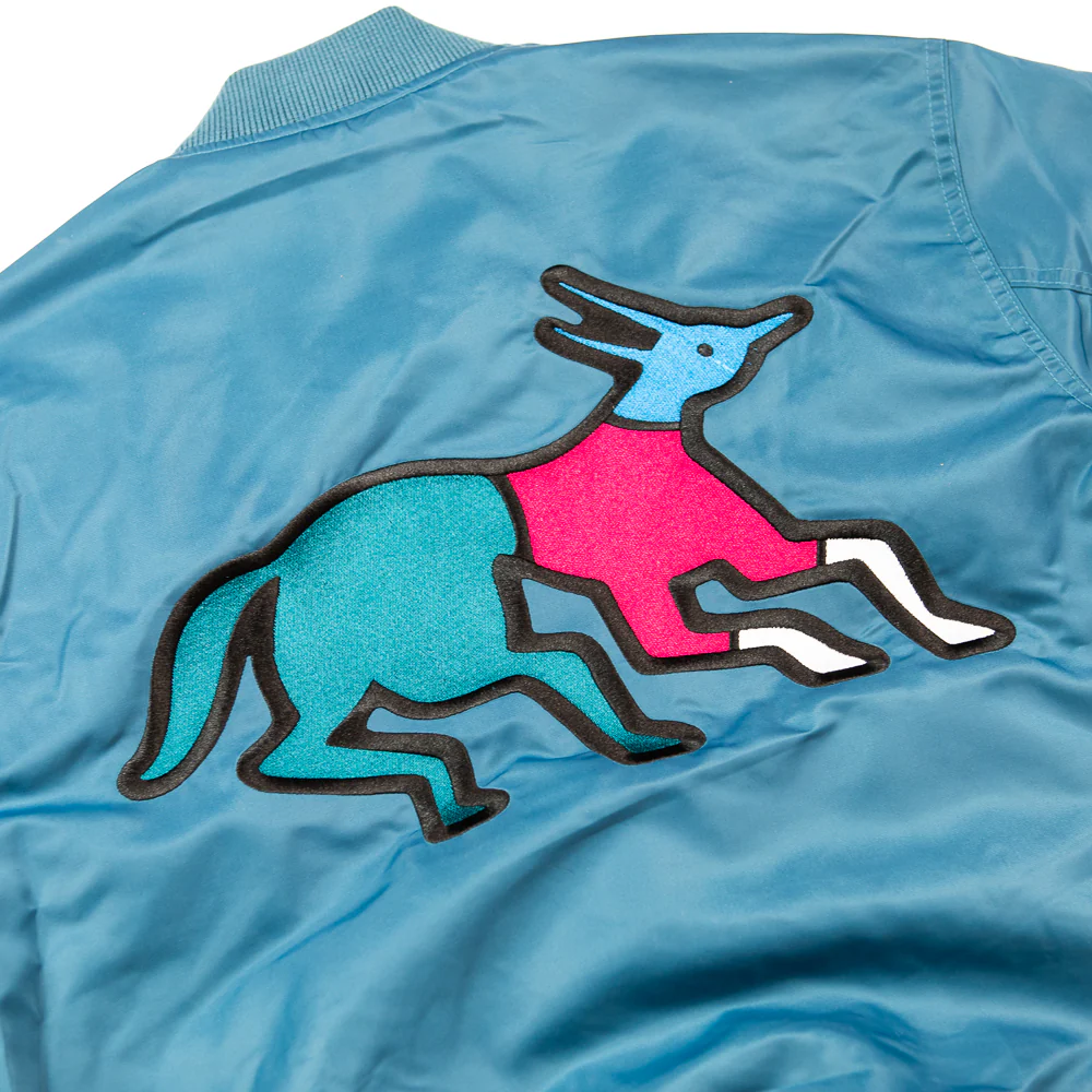 Stacked Pets Varsity Jacket (Teal) - Image 3