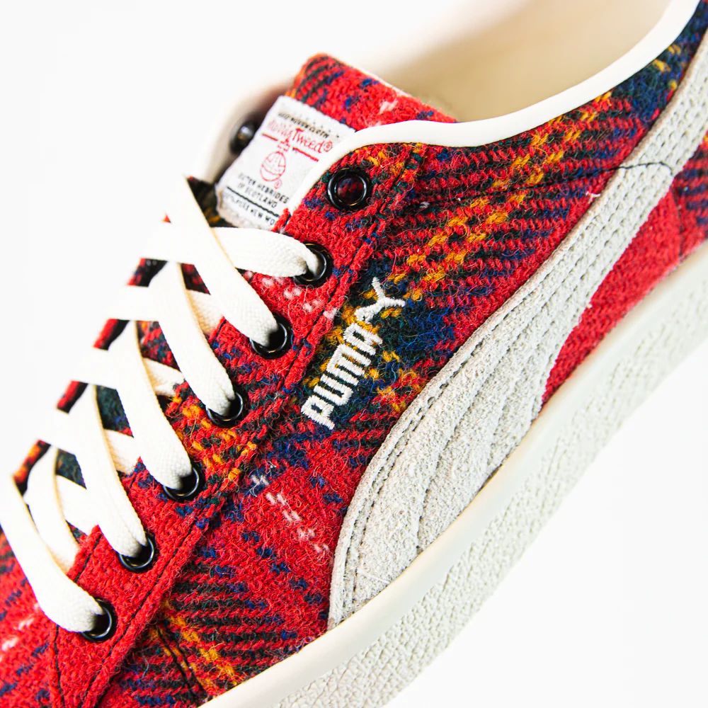 Suede VTG Harris Tweed (Frosted Ivory Red) - Image 5