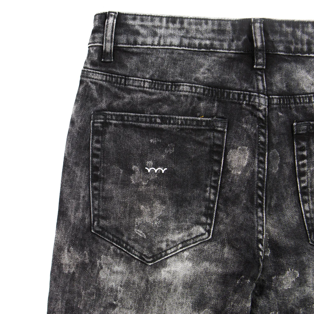 The McQueen Slim-Fit Denim Jean (Black Rain Acid) - Image 4