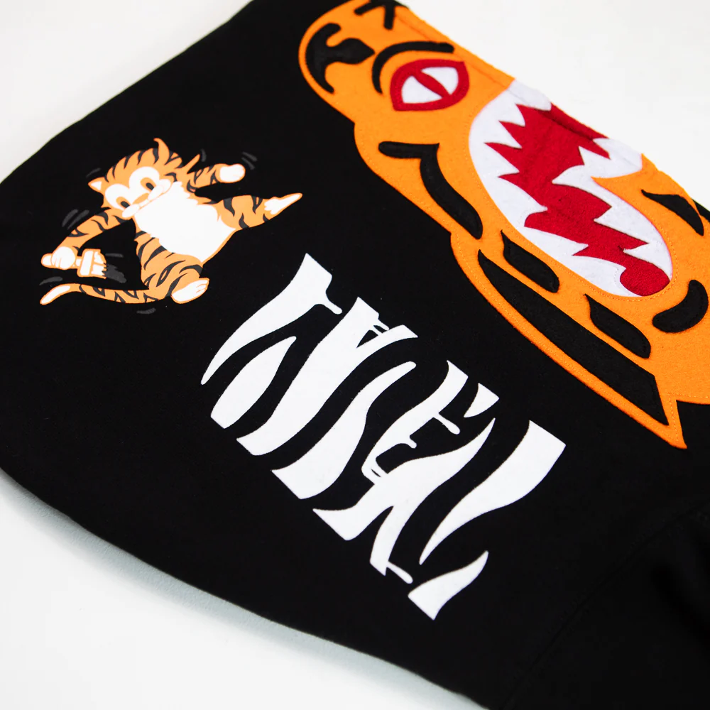 Tiger Full Zip Hoodie (Black) - Image 5