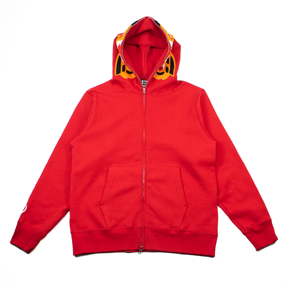 Tiger Full Zip Hoodie (Red)