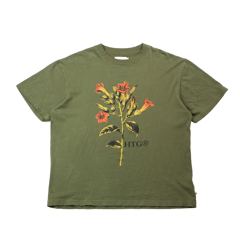 Tobacco Flower SS Tee (Olive)