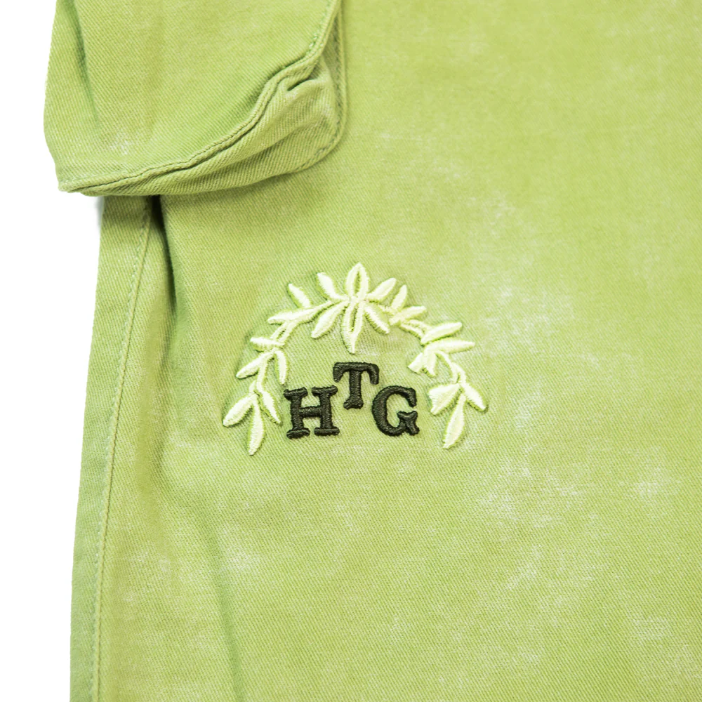 Twill Cargo Wide Leg (Green) - Image 2