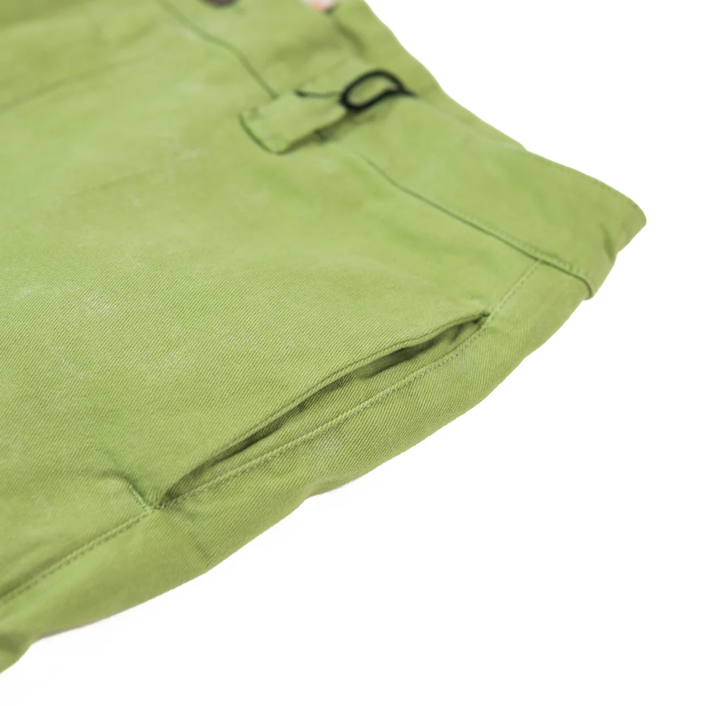 Twill Cargo Wide Leg (Green) - Image 3