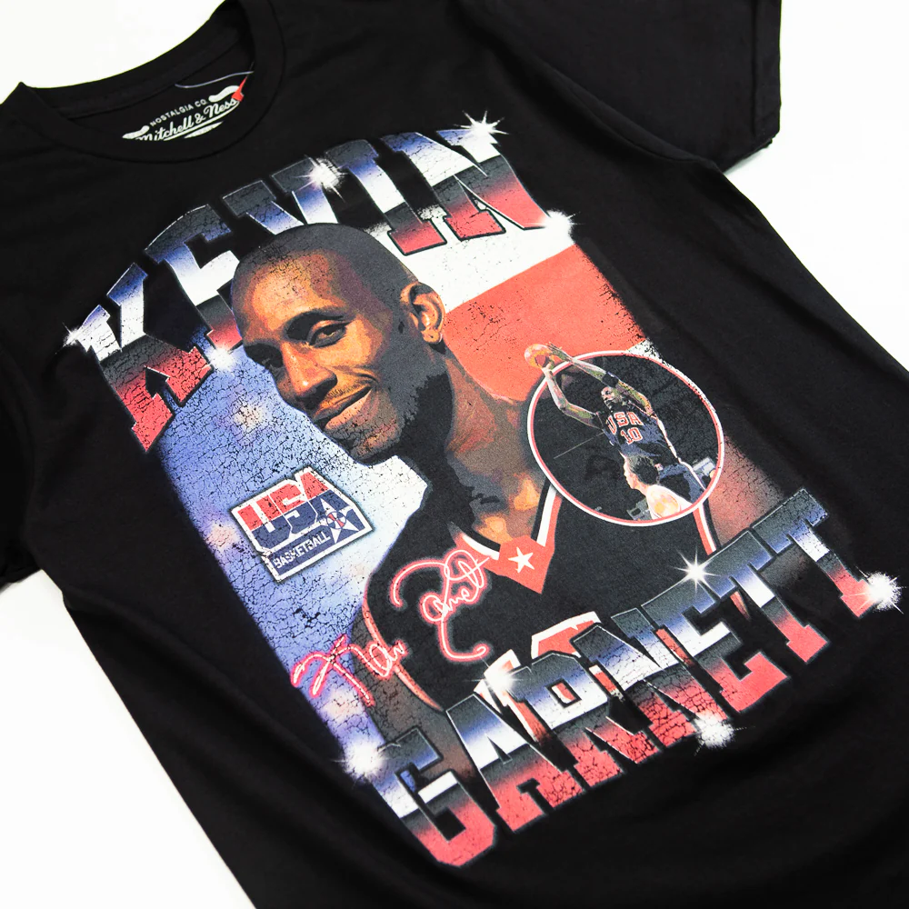 USA Kevin Garnett NBA Legend Tee (Black) - Image 2