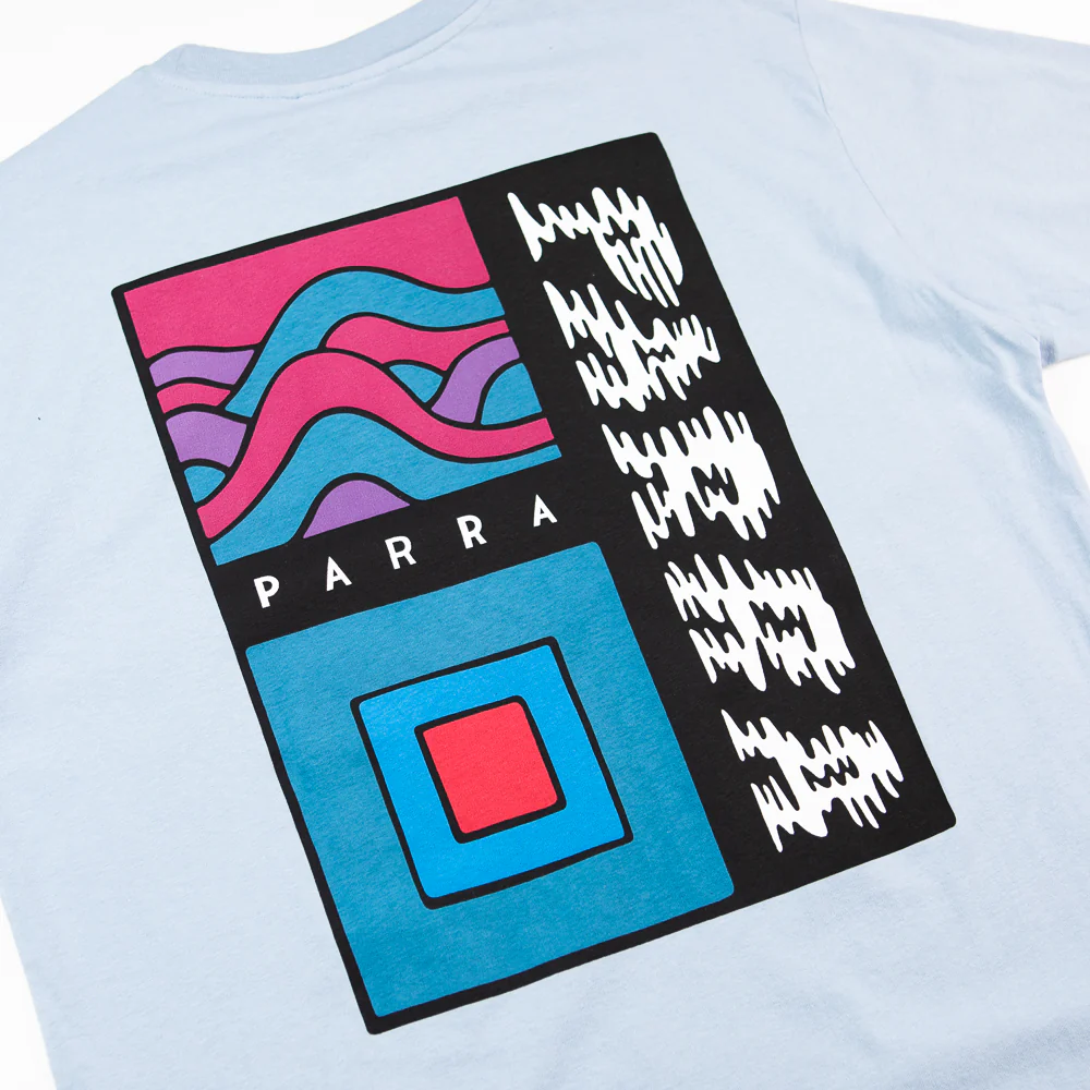Wave Block Tremors T-Shirt (Dusty Blue) - Image 2