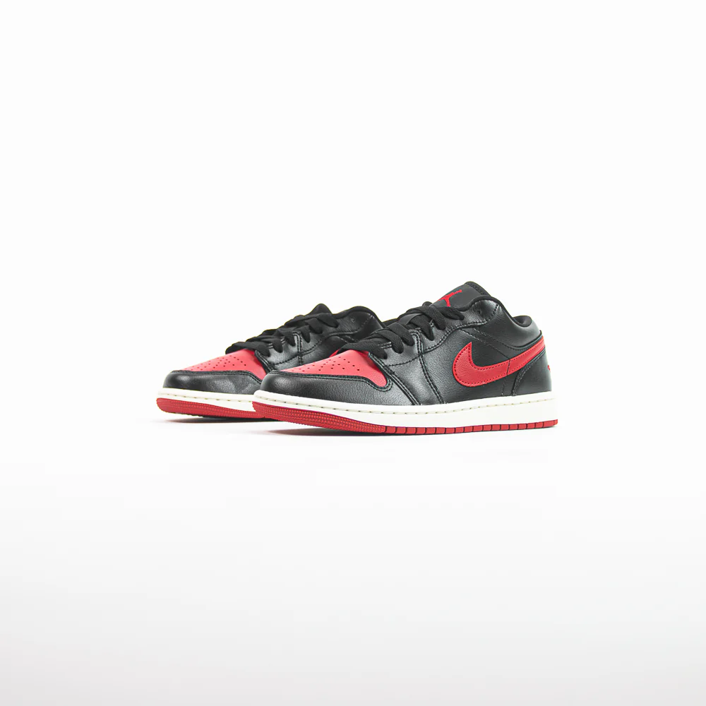Wmns Air Jordan 1 Low (Black/Gym Red-Sail) - Image 2