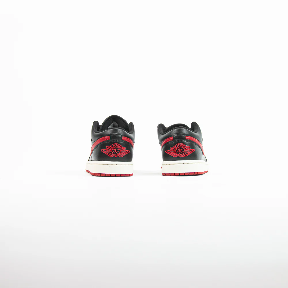 Wmns Air Jordan 1 Low (Black/Gym Red-Sail) - Image 3
