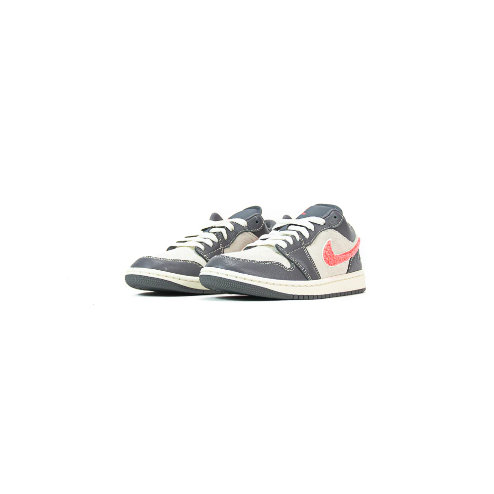 Wmns Air Jordan 1 Low (Lt Graphite/Sail-Hot Punch) - Image 2