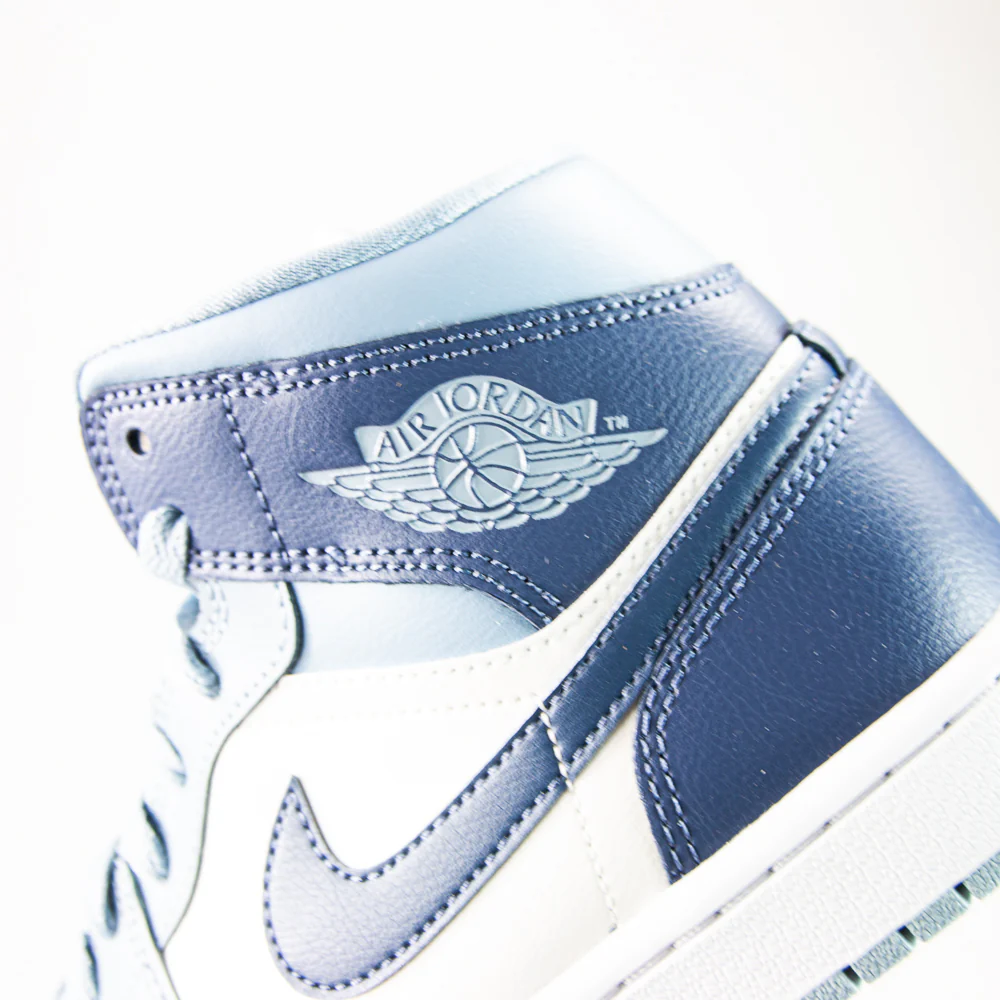 WMNS Air Jordan 1 Mid (Sail/Diffused Blue-Blue Grey) - Image 6