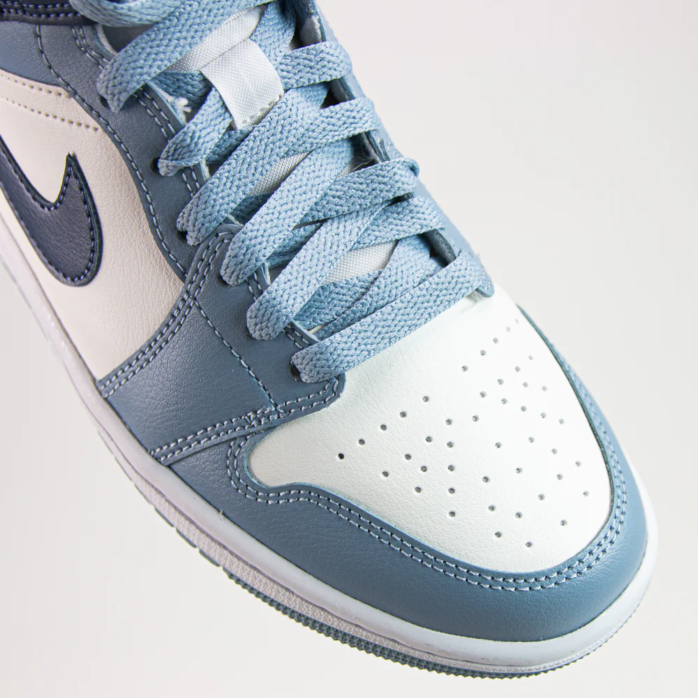 WMNS Air Jordan 1 Mid (Sail/Diffused Blue-Blue Grey) - Image 7