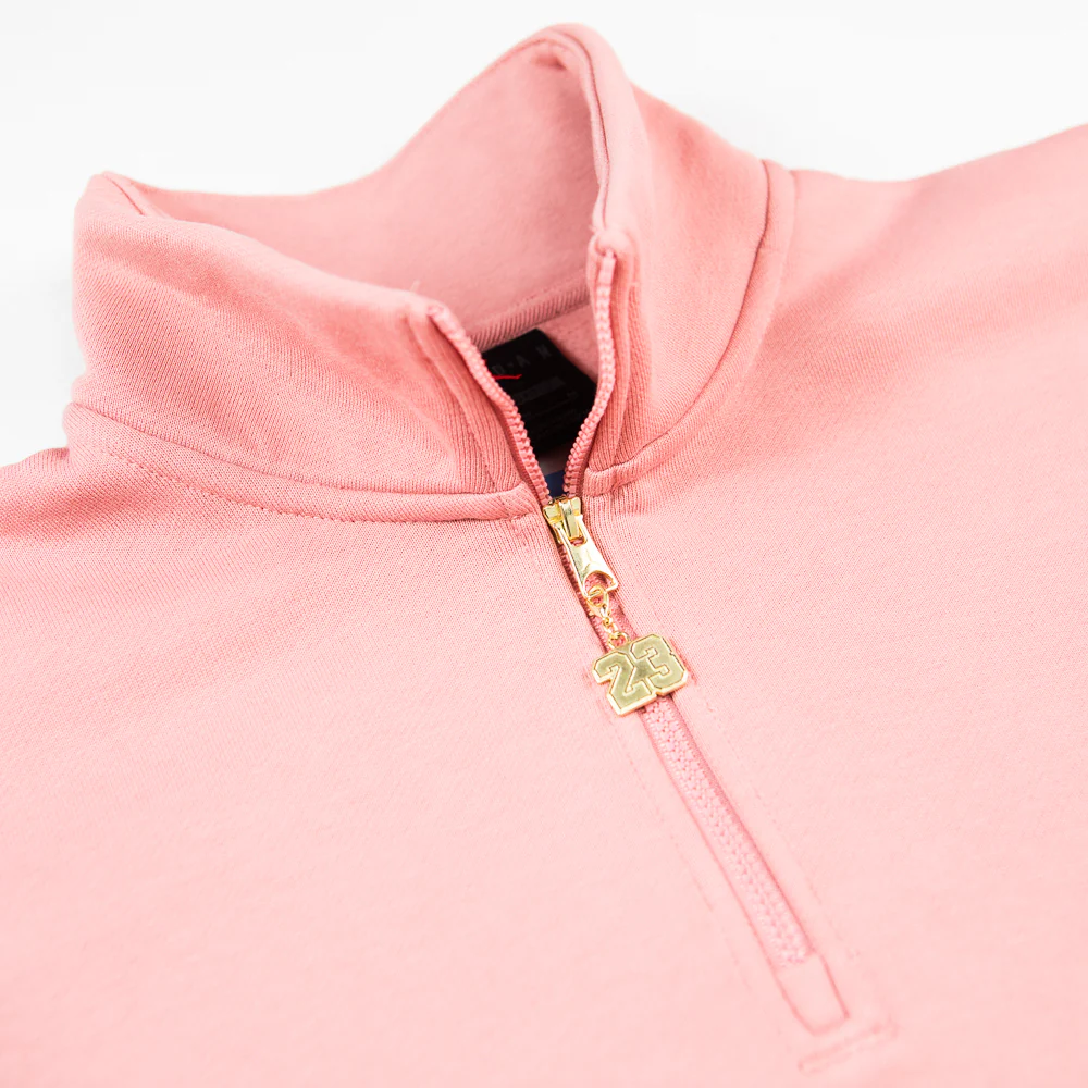 Wmns Jordan Flight Fleece Quarter Zip (Pink) - Image 2