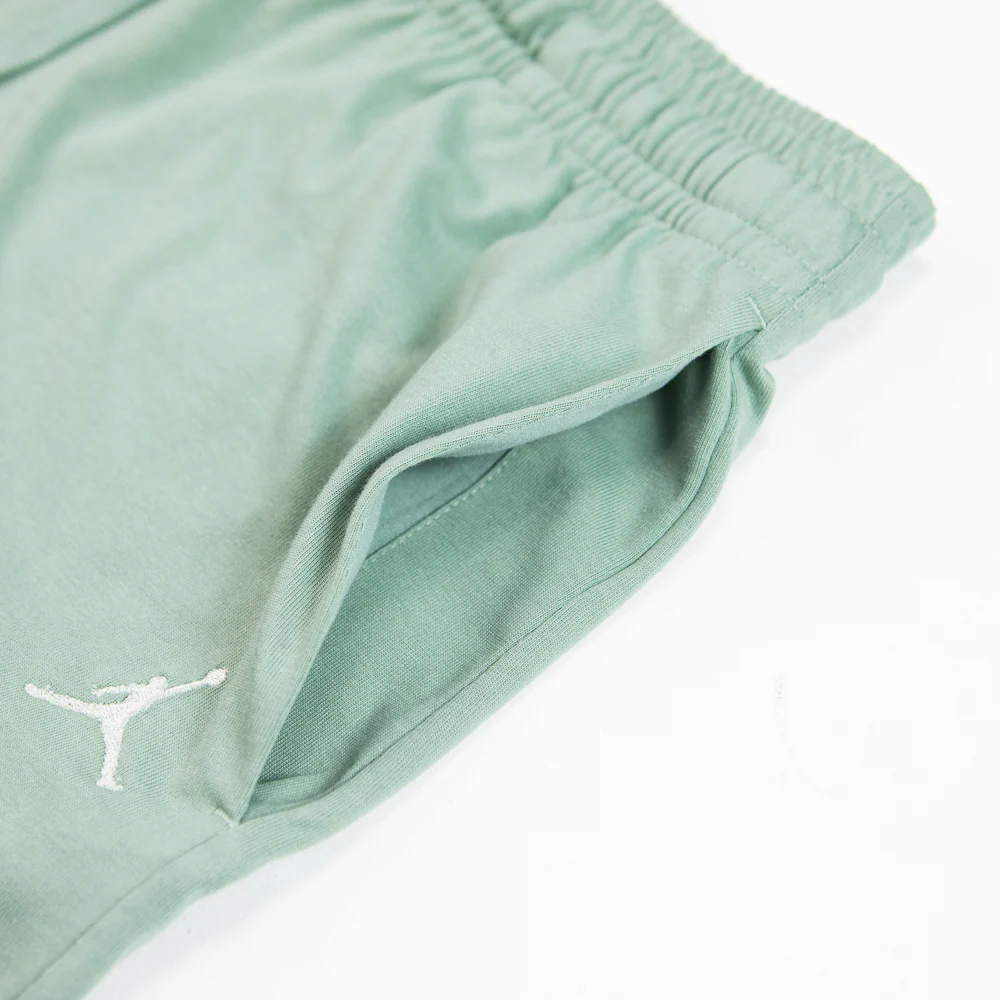 Wmns Jordan Knit Shorts (Jade Smoke/Seafoam) - Image 2