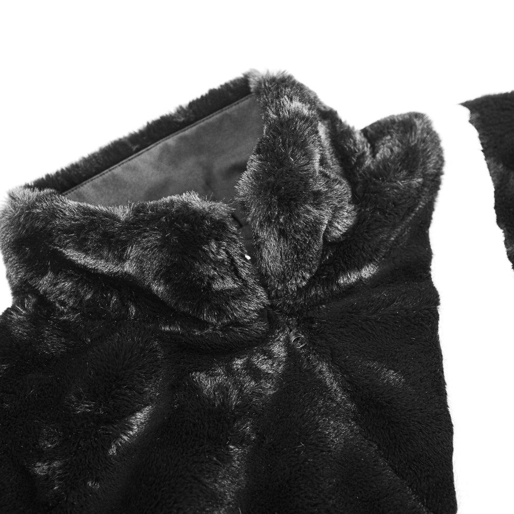 WMNS NSW Faux Fur Swoosh Jacket (Black) - Image 2